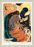 Ornate Rustic White Framed Great Barrier Reef Enchinoderms Vintage Illustration Wall Art Print